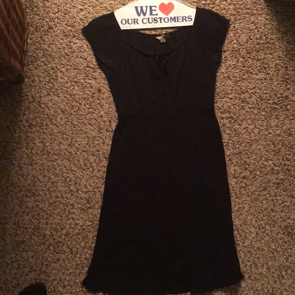 Black Short Sleeve Dress